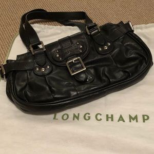 Longchamp shoulder bag with interesting buckle